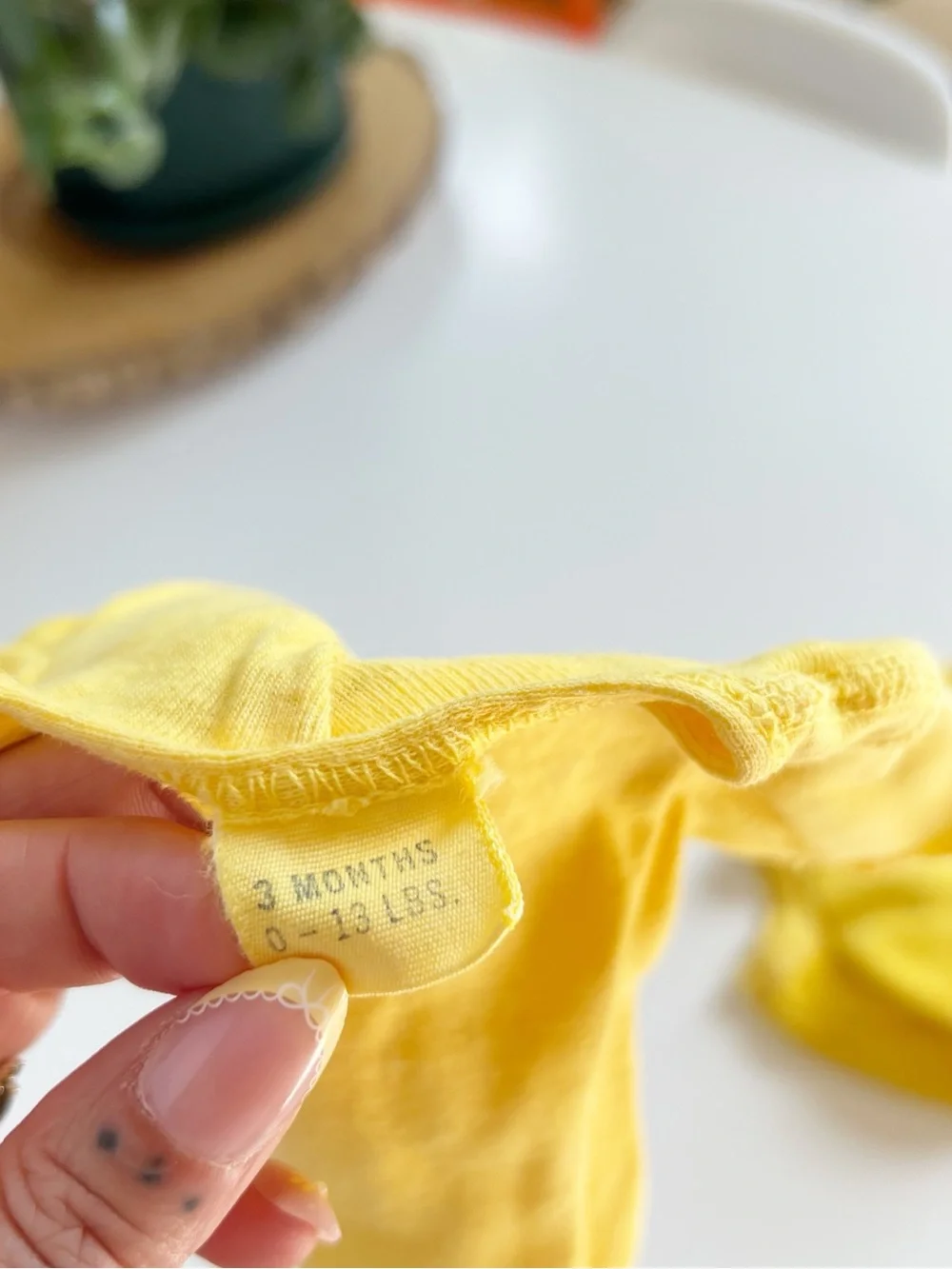 Vintage Yellow Terry 3 Piece Baby Set | Kimono top, Bloomers, and Bib | 0-3m